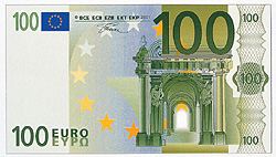 100 euro fronte