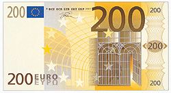 200 euro fronte
