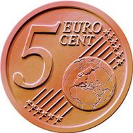 5 euro cent fronte